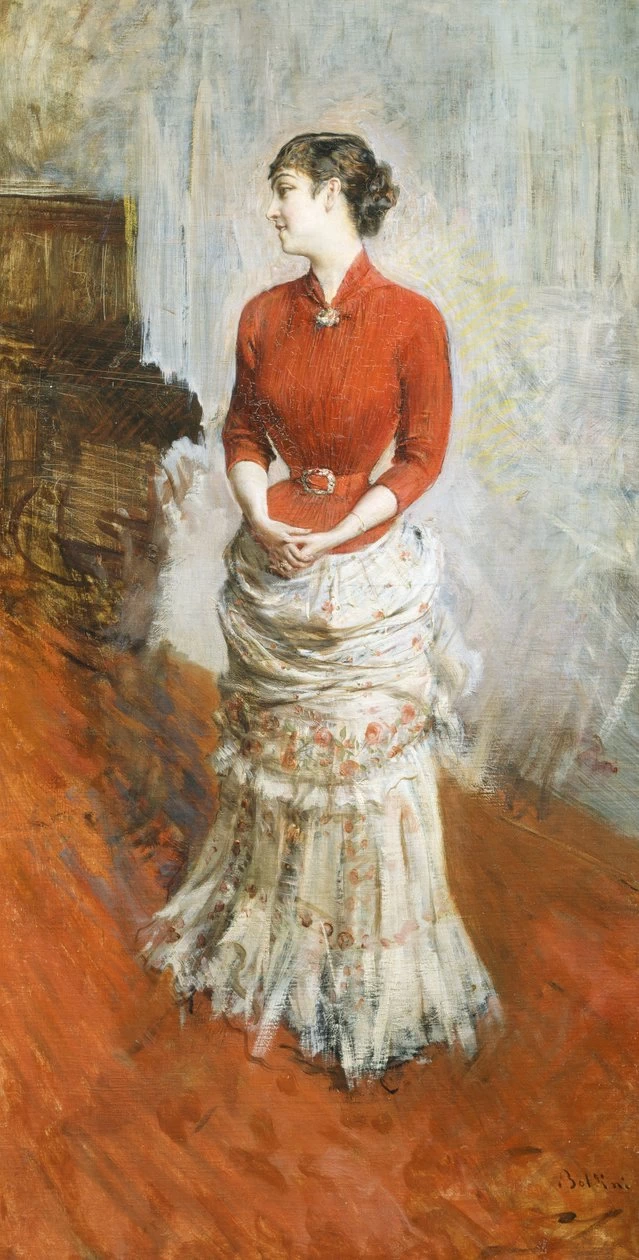 Contessa de Rasty in piedi, circa 1878